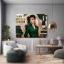 Elegante Ikone in Smaragdgrün – Luxus Wandbild als Fine Art Print