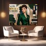 Elegante Ikone in Smaragdgrün – Luxus Wandbild als Fine Art Print