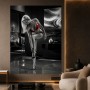Rote Eleganz im Penthouse – Luxus Wandbild als Acrylglasbild