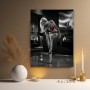 Rote Eleganz im Penthouse – Luxus Wandbild als Acrylglasbild