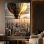 Himmelsreise über der Skyline – Leinwandbild & Modernes Wandbild