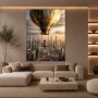 Himmelsreise über der Skyline – Leinwandbild & Modernes Wandbild