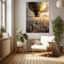 Himmelsreise über der Skyline – Leinwandbild & Modernes Wandbild