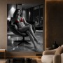 Eleganz in Rot – Acrylglasbild als Luxus Wandbild