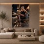 Elegante Nachtlounge – Luxus Wandbild als Fine Art Print