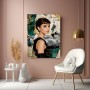 Pariser Eleganz – Kunstwerk als Leinwandbild im Vintage-Couture-Stil