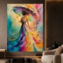 Farbenregen Eleganz – Modernes Wandbild als Leinwandbild