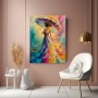 Farbenregen Eleganz – Modernes Wandbild als Leinwandbild
