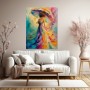 Farbenregen Eleganz – Modernes Wandbild als Leinwandbild