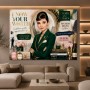 Luxus-Porträt in Smaragdgrün – Modernes Wandbild als Leinwandbild