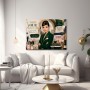Luxus-Porträt in Smaragdgrün – Modernes Wandbild als Leinwandbild