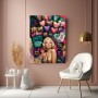 Marilyn Monroe Golden Dream Pop Art Wandbild Leinwand