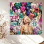 Pop-Art-Diva Marilyn Monroe mit Herzballons – Modernes Wandbild Leinwandbild