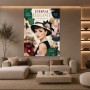 Eternal Elegance Paris Porträt Audrey Hepburn – Leinwandbild Poster im Fashion-Chic