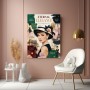 Eternal Elegance Paris Porträt Audrey Hepburn – Leinwandbild Poster im Fashion-Chic