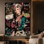 Audrey Hepburn Pop-Art Queen Energy Wandbild als Fine Art Print