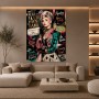 Audrey Hepburn Pop-Art Queen Energy Wandbild als Fine Art Print