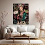 Audrey Hepburn Pop-Art Queen Energy Wandbild als Fine Art Print