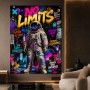 No Limits Astronaut – Modernes Wandbild Acrylglasbild