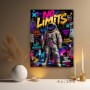 No Limits Astronaut – Modernes Wandbild Acrylglasbild