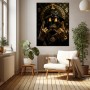 Modernes Wandbild oder Fine Art Print: Gold Skull mit Dollarblick