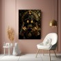 Modernes Wandbild oder Fine Art Print: Gold Skull mit Dollarblick