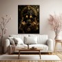 Modernes Wandbild oder Fine Art Print: Gold Skull mit Dollarblick