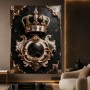 Königliche Krone – Luxus Wandbild oder Fine Art Print in Gold und Smaragd