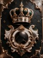 Königliche Krone – Luxus Wandbild oder Fine Art Print in Gold und Smaragd