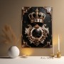 Königliche Krone – Luxus Wandbild oder Fine Art Print in Gold und Smaragd