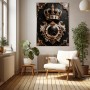 Königliche Krone – Luxus Wandbild oder Fine Art Print in Gold und Smaragd