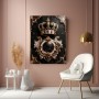Königliche Krone – Luxus Wandbild oder Fine Art Print in Gold und Smaragd