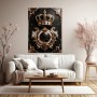 Königliche Krone – Luxus Wandbild oder Fine Art Print in Gold und Smaragd