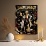 Success Mindset Luxus Wandbild oder Poster in Schwarz Gold