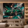 Grüner Sportwagen – Modernes Wandbild oder Fine Art Print