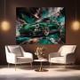 Grüner Sportwagen – Modernes Wandbild oder Fine Art Print