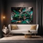 Grüner Sportwagen – Modernes Wandbild oder Fine Art Print
