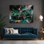 Grüner Sportwagen – Modernes Wandbild oder Fine Art Print