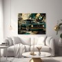Klassischer BMW in Smaragdgrün – Designer Wandbild oder Canvas Print