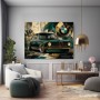 Klassischer BMW in Smaragdgrün – Designer Wandbild oder Canvas Print