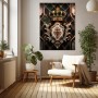 Königliche Krone – Luxus Wandbild oder Fine Art Print in Gold und Smaragdgrün