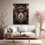 Königliche Krone – Luxus Wandbild oder Fine Art Print in Gold und Smaragdgrün