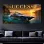 Success Has No Horizon – Luxus Yacht Wandbild oder Leinwand