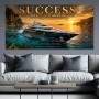Success Has No Horizon – Luxus Yacht Wandbild oder Leinwand