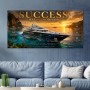 Success Has No Horizon – Luxus Yacht Wandbild oder Leinwand