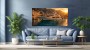Luxus-Yacht bei Sonnenuntergang – Modernes Wandbild oder Fine Art Print