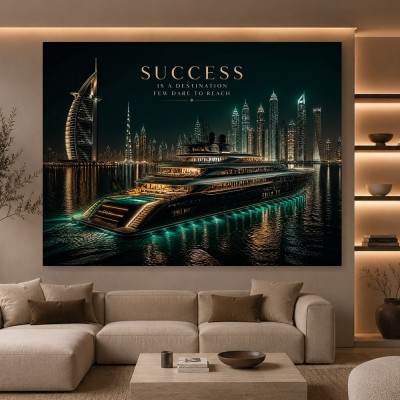 Dubai Success Skyline – Luxus Wandbild oder Fine Art Print