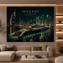 Dubai Success Skyline – Luxus Wandbild oder Fine Art Print
