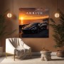 Arrive Different Sportwagen am Meer – Modernes Wandbild oder Leinwandbild