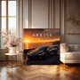Arrive Different Sportwagen am Meer – Modernes Wandbild oder Leinwandbild
